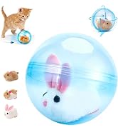 Cat Toy Automatic Moving Ball - Interactive Cat Toys for Indoor Cats, Self-Rolling Automatic Cat ...
