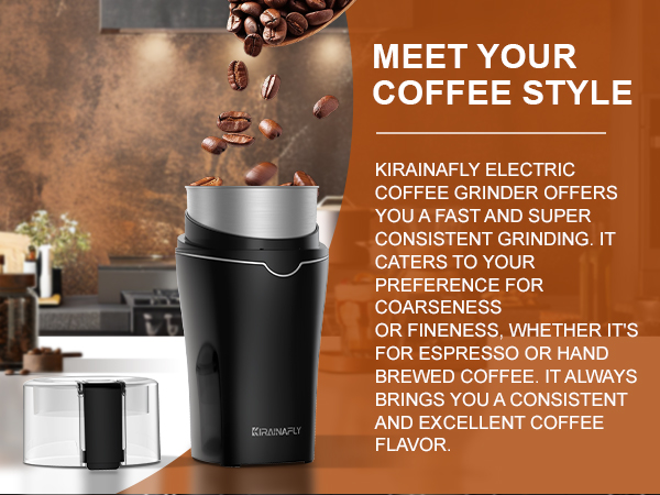 electric coffee grinder silver