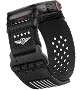 Rugged Nylon Band for Apple Watch Ultra 3/2/1 Series 11 10 9 8 7 6 5 4 SE/3/2/1 for Men,Breathabl...