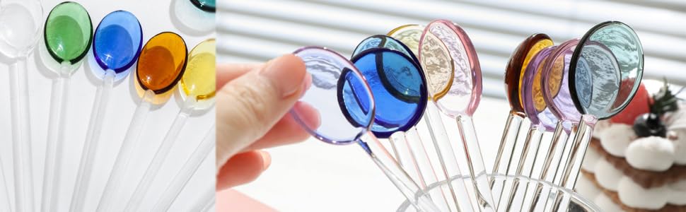colorfyl glass spoons