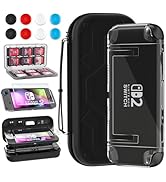 RHOTALL Carrying Case for Nintendo Switch 2 2025, Portable Trave Case with 10 Game Card Slots, Cl...