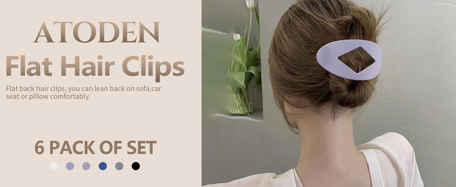 large flat hair clips for women thick hair