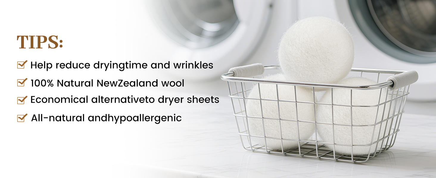 Wool Reusable Dryer Balls XL