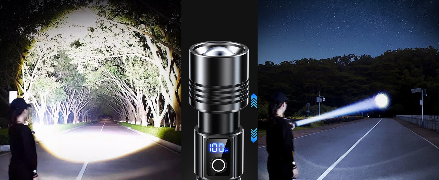bright flashlight