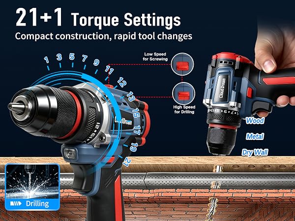 2 speed adjustments