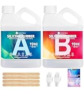 CHANGTIKEJI Silicone Mold Making Kit, 38.8oz 10A Elastic Liquid Silica Gel for Casting Resin mold...