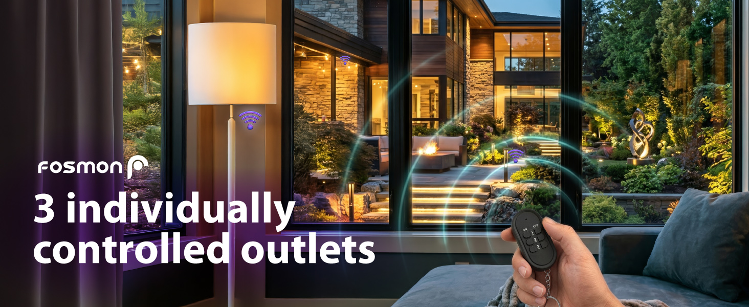 3 individually controlled outlets