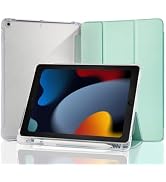 Ruizextech Case for iPad 9/8/7 Gen 10.2 inch 2021/2020/2019 with Pencil Holder, Slim Protective C...