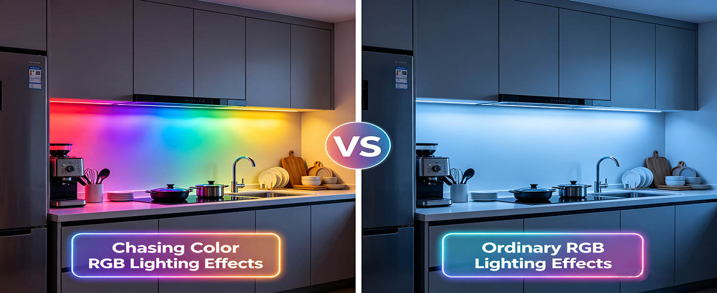 RGB IC COB Strip Lighting Effects
