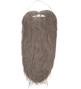 BESTYASH Beard Dress up Props Party Dress-up Fake Beard Claus Beard Long Santa Beard Black Fake B...