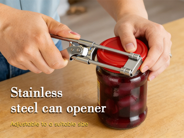 2PCS Adjustable Stainless Steel Jar Opener