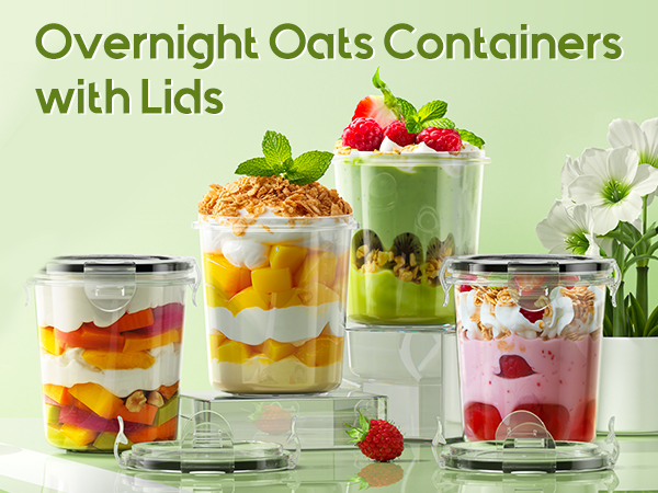 oatmeal containers with lids