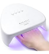 Makartt Compact Travel UV Light for Gel Nail Polish, Pulg-in Nail Dryer | 5s Flash Cure UV Lamp w...