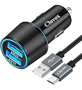 Fast USB Car Charger, Compatible for Samsung Galaxy A14/S23/S22/S21 Plus/Ultra/S20 FE/S10/S10e/S9...
