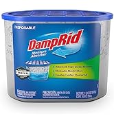 DampRid Fragrance Free Disposable Moisture Absorber with Activated Charcoal, 18 oz (Pack of 3) Mo...