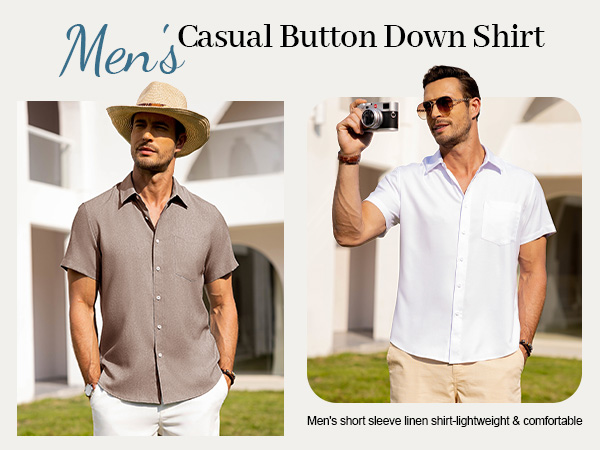 men's casual button down shirt
