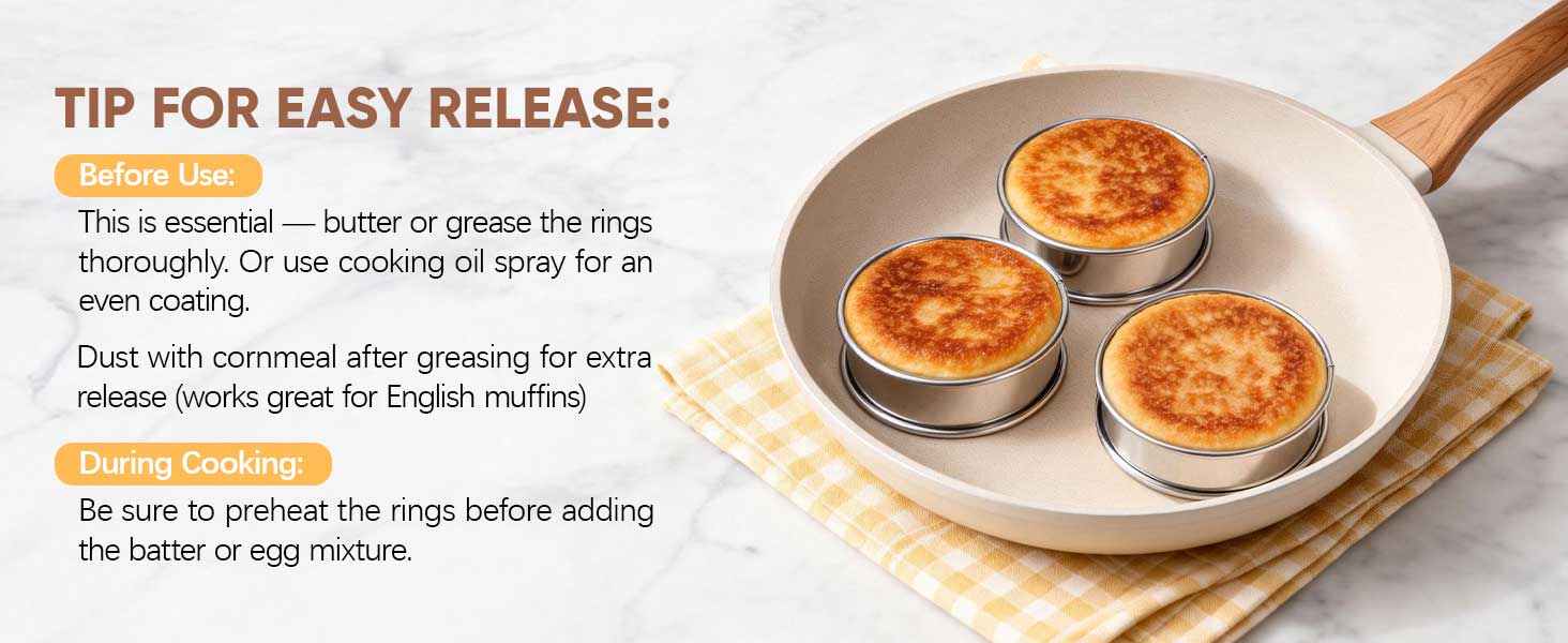 English Muffin Rings 4 Inch