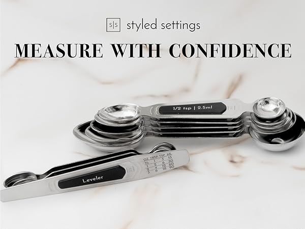 Black - Silver - Magnetic Spoons