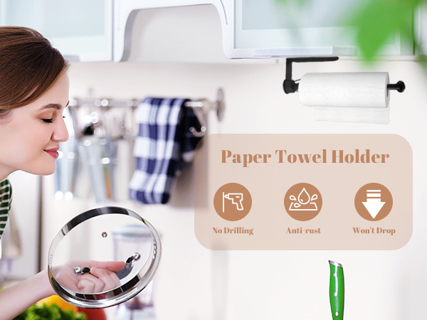 paper towel holder under cabinet