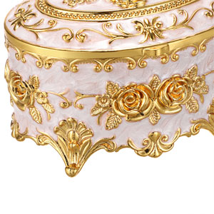 Jewelry box vintage metal jewelry box treasure chest jewelry box antique jewelry box for women girl