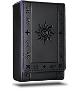 Luck Lab Leather Tarot Card Case/Holder - Black - For Most Standard Size Tarot Cards (Fits Deck s...