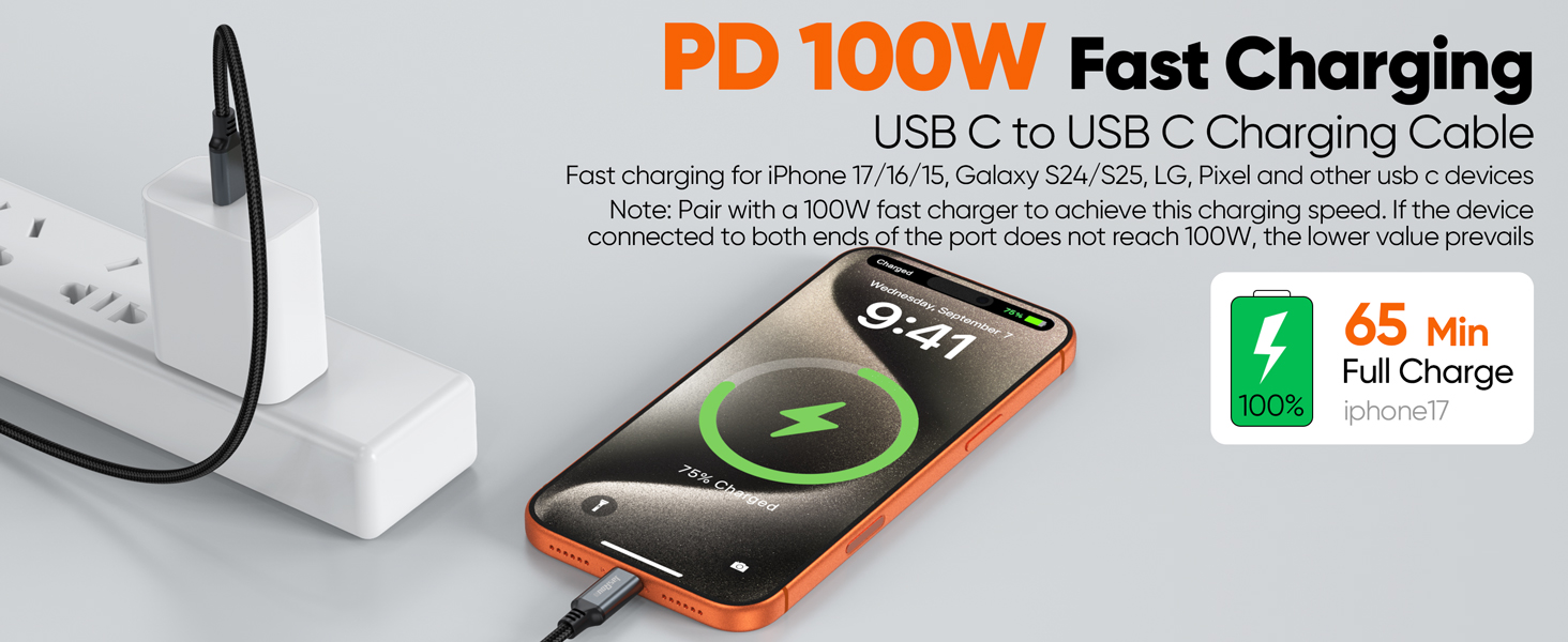 extra long usb c charging cable