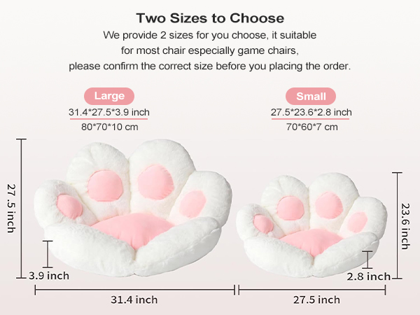 cat paw cushion