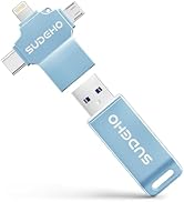 MFi Certified Photo Stick 256GB USB Flash Drive for iPhone, 4 in 1 External Memory Thumb Drive fo...