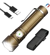 Nevinkin E35 Police Tactical Flashlight High Lumen with Holster 5000 Lumen Rechargeable 7 Modes E...