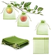 50 PCS 6X9 inches Fruit Protection Bags,Fruit Bags for Fruit Trees,Fruit Bags Protection,Green Ne...