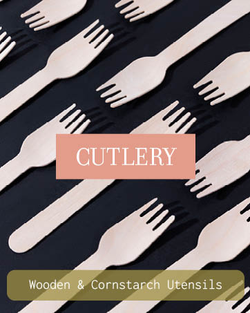 natural wood cutlery set disposable
