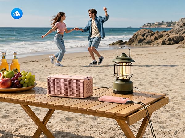 portable charger with built in cable