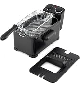 ARLIME 1700W Deep Fryer with Basket, 3L Countertop Frying Pot with Basket, Adjustable Temperature...
