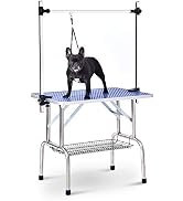 Donext 46" Dog Grooming Table, Adjustable Grooming Tables at Home With Arm/Noose/Mesh Tray, Maxim...