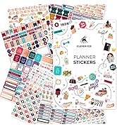 Clever Fox Planner Stickers – Monthly, Weekly & Daily Planner Stickers 14 Sheets Set of 1360+ Uni...