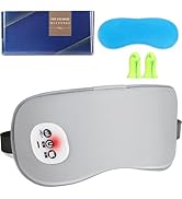 Heated Eye Mask, Cordless Warm Compress for Dry Eyes, Eye Massager Sleep Eye Mask with Heat -3 Te...