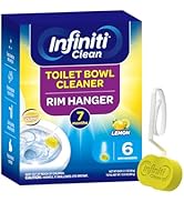 Toilet Bowl Cleaner Rim Hanger, 6 Count Automatic Bowl Toilet Cleaner, Cleans and Freshens Toilet...