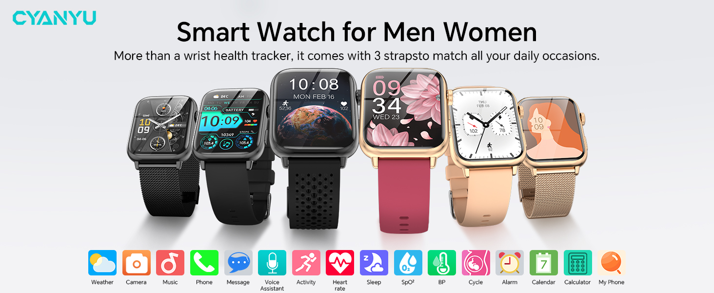 Smart Watch for Men Women