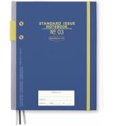 DesignWorks Ink Standard Issue Notebook No. 3 – 6.75" x 8.5" Undated Daily Planner & Writing Jour...