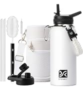 DYSANKY Insulated Water Bottle 32oz - Multiple Insulation Vacuum Sealed Thermos- Portable Sports ...