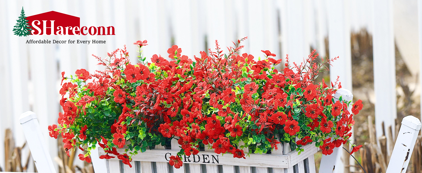 artificial flowers for outdoors
