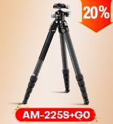 SIRUI Carbon Fiber Travel Tripod, 50" Compact Lightweight Backpack Tripod with Low Profile Ball H...