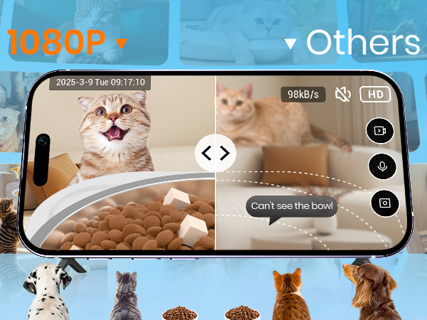 automatic cat feeder with camera