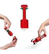 Dreamfarm Hullapit 3-in-1 Fast & Easy Strawberry Huller, Cherry Pitter & Olive Pitter - Red/Green