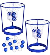 Hxezoc 2 Pack Head Hoop Basketball Party Game for Kids and Adults Carnival Game Adjustable Basket...