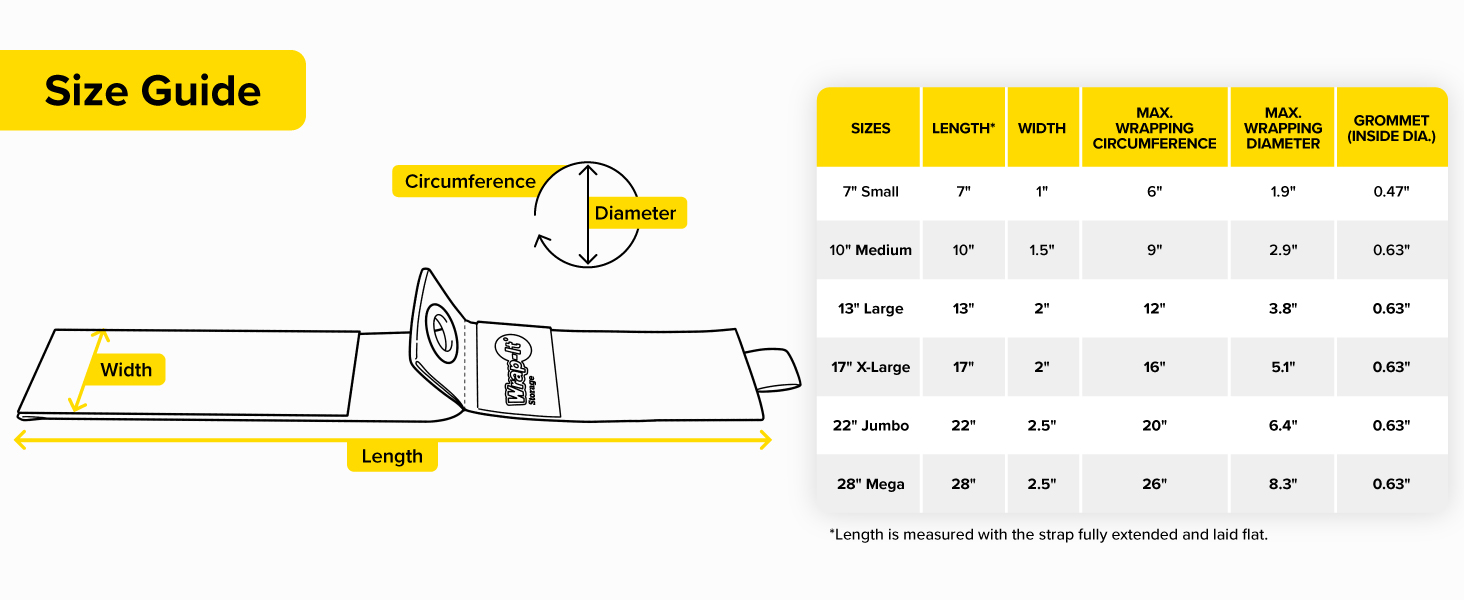 Heavy-Duty Storage Strap Size Guide