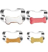 Bone Cookie Cutter ANCKNE Bone Shape Cookie Cutter set Stainless Steel Homemade Dog Biscuit Treat...