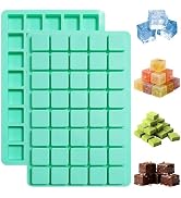2 Pack Square Chocolate Silicone Mold,40-Cavity Silicone Caramel Candy Molds for Chocolate, Ice C...