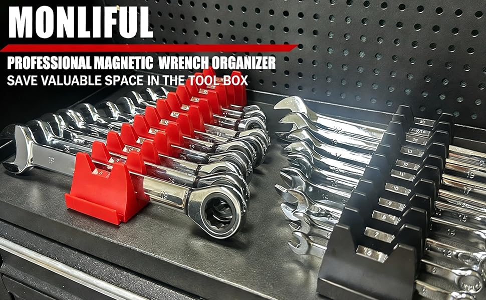 Magnetic Modular Wrench Organizers wrench holder wrench organizers toolbox organization
