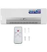 Wall Mounted Air Conditioner, 2-in-1 Cooling Heating Air Conditioner, Remote Control Electric Spa...